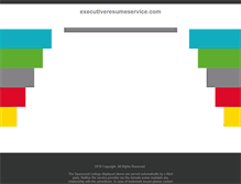 Tablet Screenshot of executiveresumeservice.com